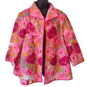Grace Chuang Floral print lightweight jacket